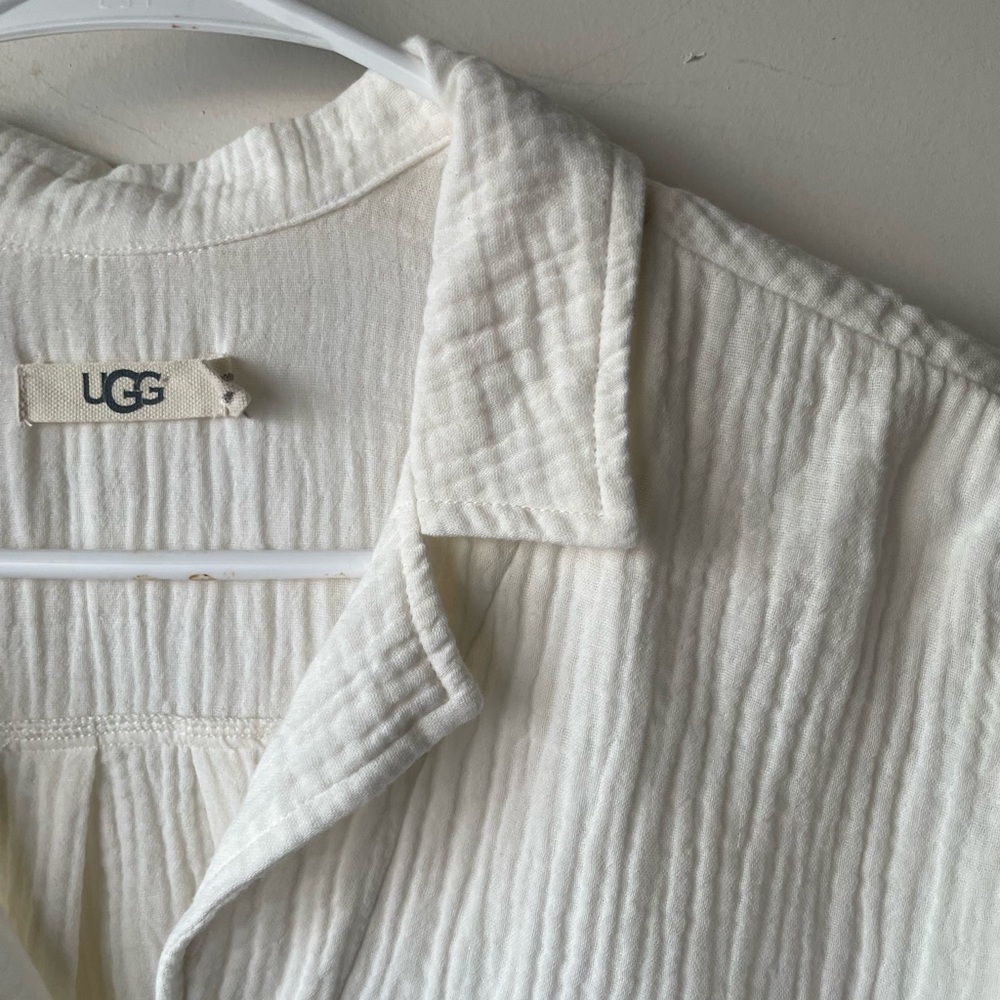 Ugg Cream Button Down Pajama Top - image 5
